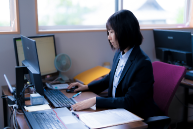 試算表の作成風景